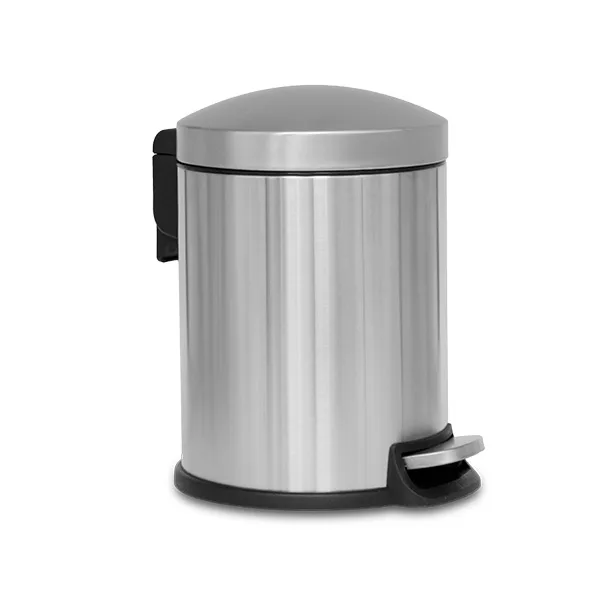 פח פדל מעוגל טריקה שקטה 3 ליטר ניקל