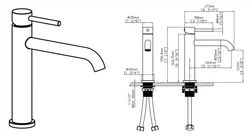 ברז פרח קצר ידית סטיק כרום ניקל Swiss Aqua