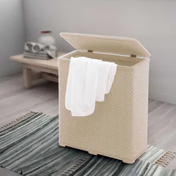 סל כביסה ראטן דגם 2038 AMBROGIO בז